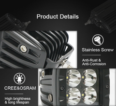 2” 40W LED Work Light